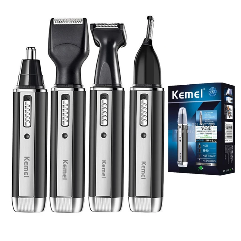 Men'S Grooming Facial - Kemei ricaricabile elettrico tutto in uno