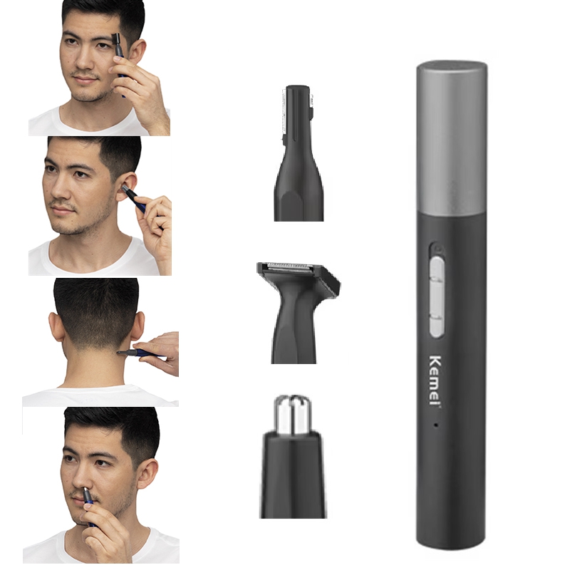 Men'S Grooming Facial - Kemei Pro Regolabarba Elettrico Ricaricabile per
