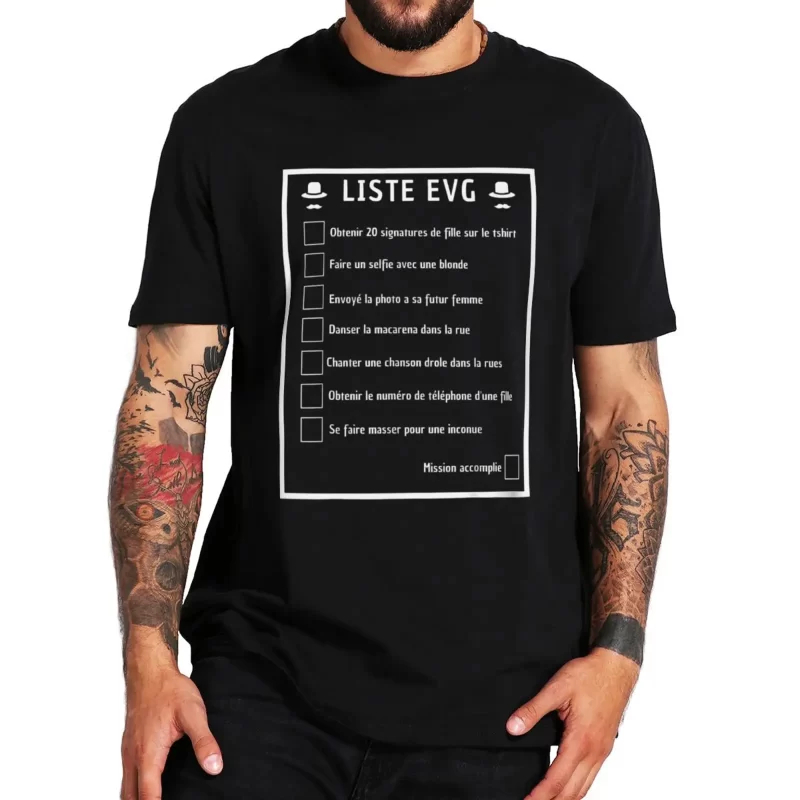 Men'S Grooming Checklist - Maglietta da uomo divertente con stampa