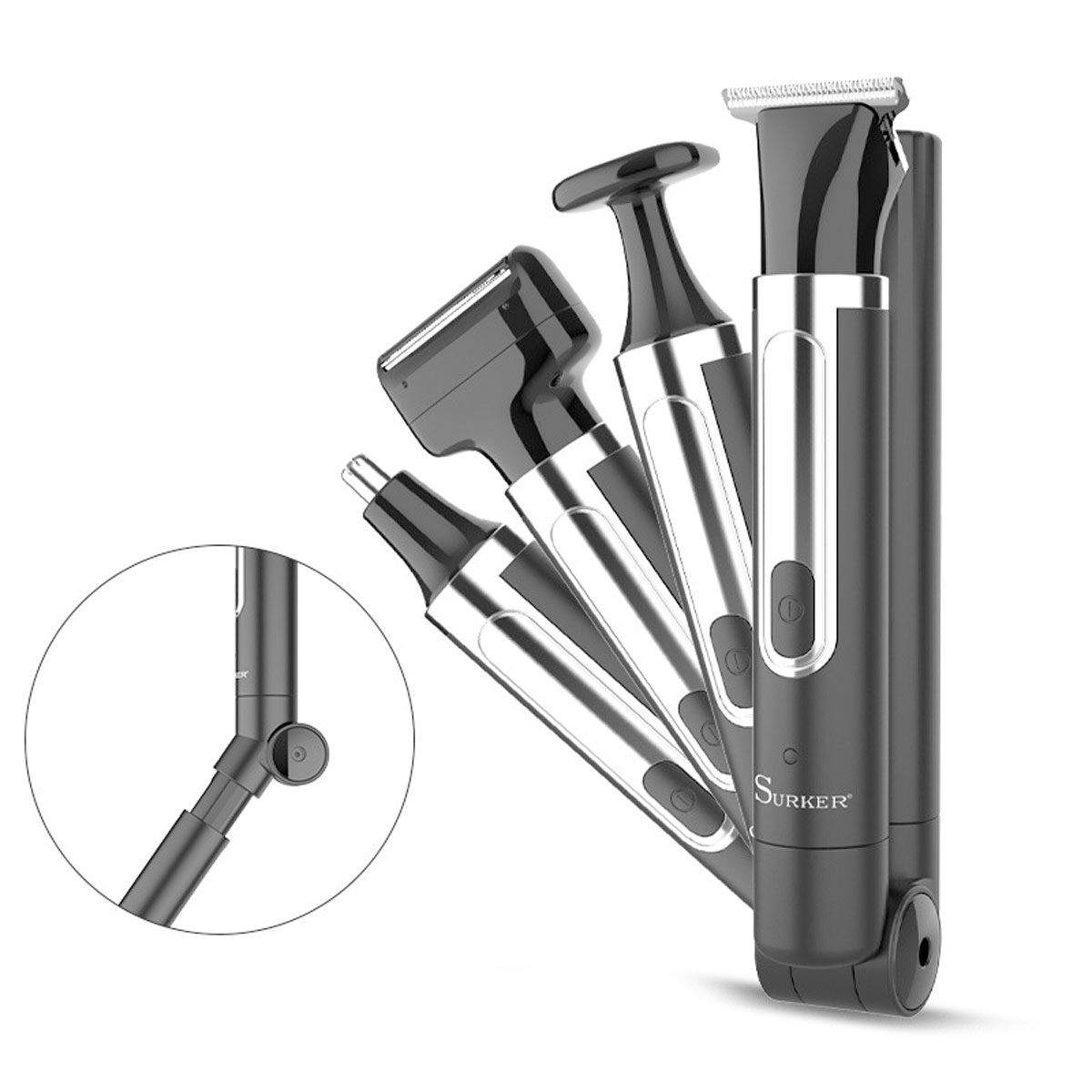 Men'S Grooming Ear Hair - Surker Rasoio 4 in 1 per