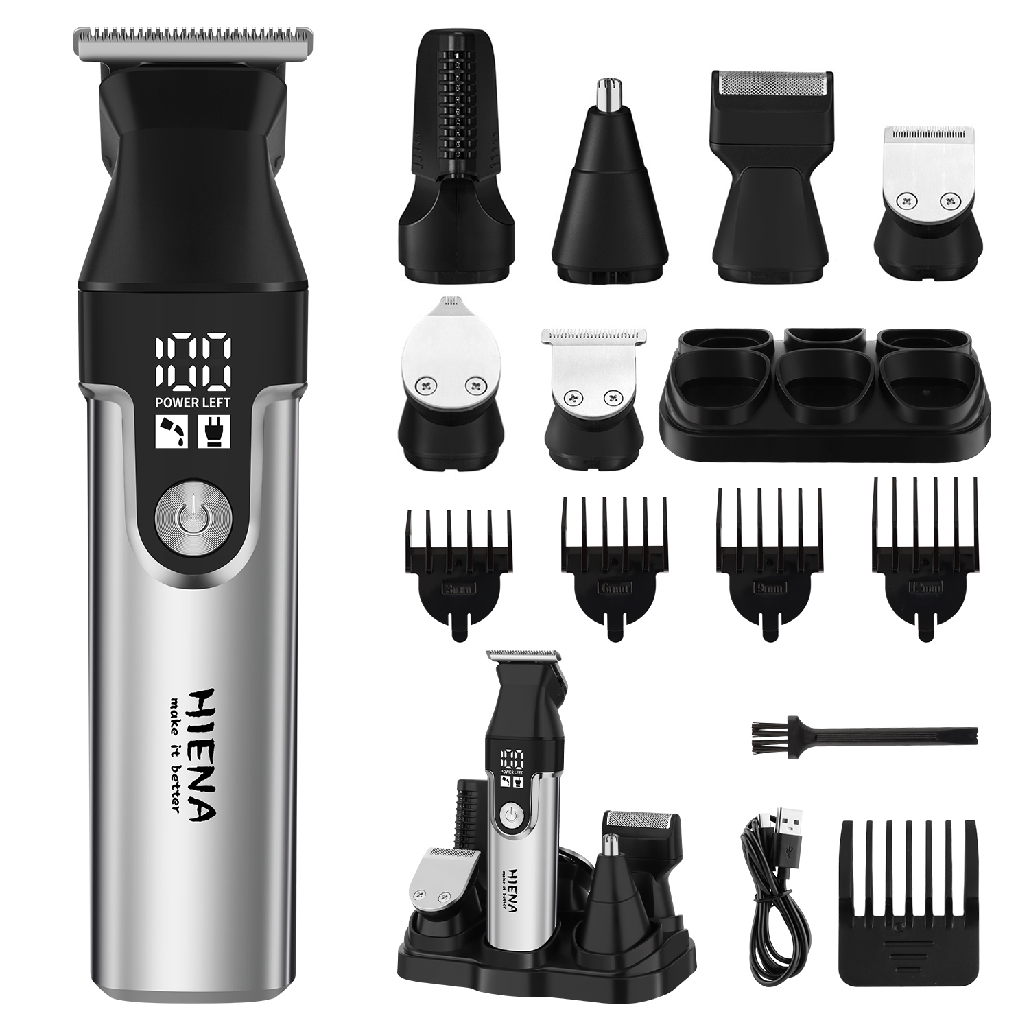 Men'S Grooming Ear Hair - Set tagliacapelli professionale multifunzione HIENA, tagliacapelli