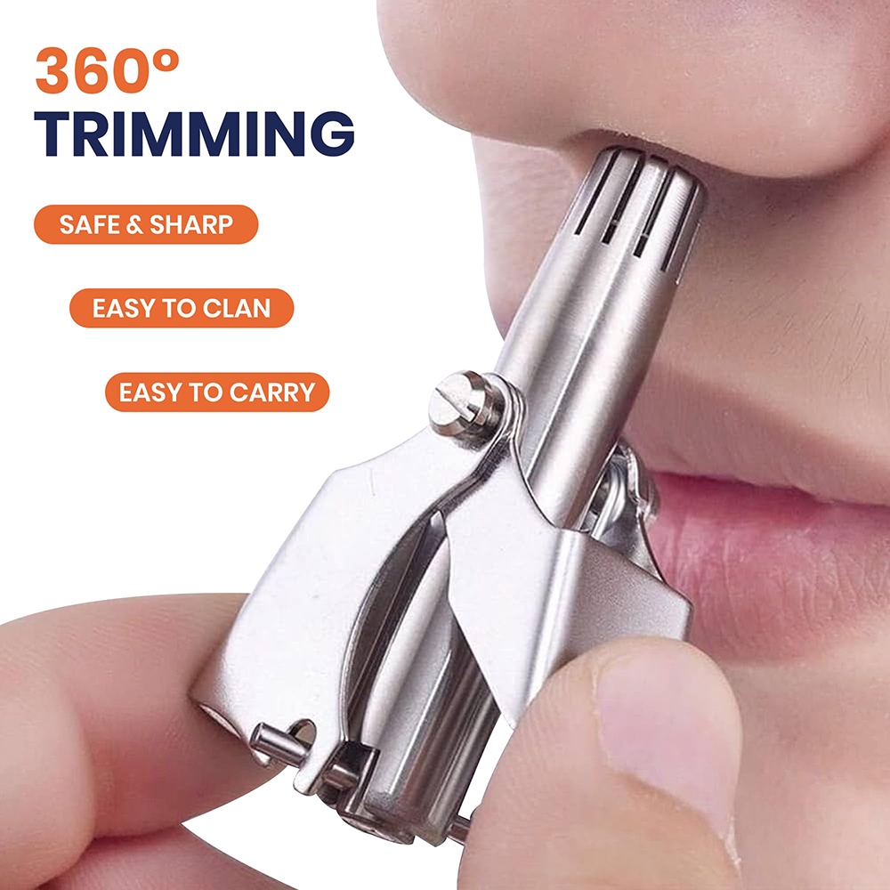 Men'S Grooming Ear Hair - Tagliacapelli manuale portatile in acciaio inossidabile
