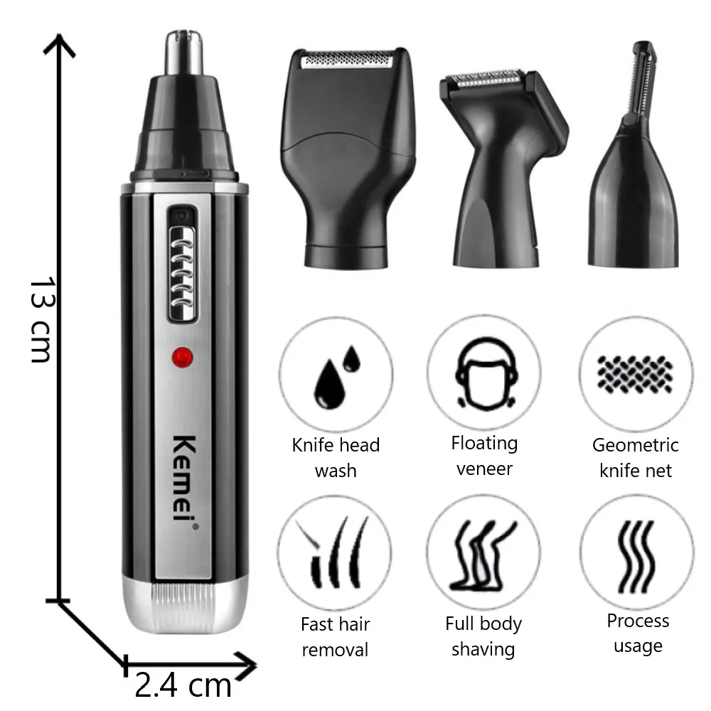 Kemei 4 in 1 trimmer per uomo  - Men'S Grooming Ear Hair recensione e prezzo