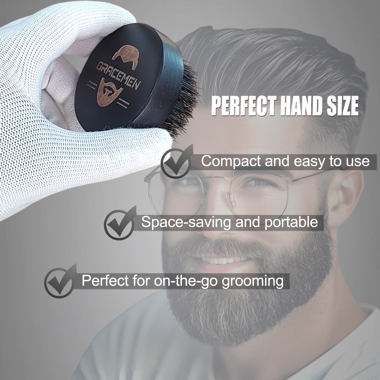 Spazzola da barba rotonda per  - Men'S Grooming Facial recensione e prezzo